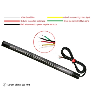 20CM Motorcycle Light Bar Strip Tail Brake Stop Turn Signal License Plate Light Tail For Harley Davidson Dyna Glide
20CM Motorcycle Light Bar Strip Tail Brake Stop Turn Signal License Plate Light Tail For Harley Davidson Dyna Glide