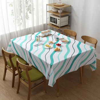 Waterproof Tablecloth PEVA Stripe Printed Tablecloth Waterproof And Oil Proof Living Room Tablecloth
Waterproof Tablecloth PEVA Stripe Printed Tablecloth Waterproof And Oil Proof Living Room Tablecloth