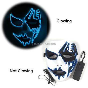 Halloween Mask LED Light up Mask LED Glow Scary Mask with 3 Flash Modes for Halloween Glow in the Dark Party Supplies
Halloween Mask LED Light up Mask LED Glow Scary Mask with 3 Flash Modes for Halloween Glow in the Dark Party Supplies