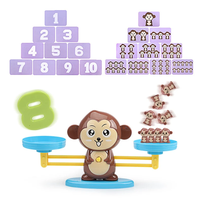 Math Match Game Borad Toys Monkey Cat Balance Game Scale Number Balance game Educational Toy Addition Best Gift For Children
Math Match Game Borad Toys Monkey Cat Balance Game Scale Number Balance game Educational Toy Addition Best Gift For Children