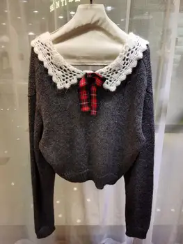 Fashion women Sweaters 2020 Runway Luxury European Design party style Ladies Dark Gray Pullover Sweater Clothing
Fashion women Sweaters 2020 Runway Luxury European Design party style Ladies Dark Gray Pullover Sweater Clothing