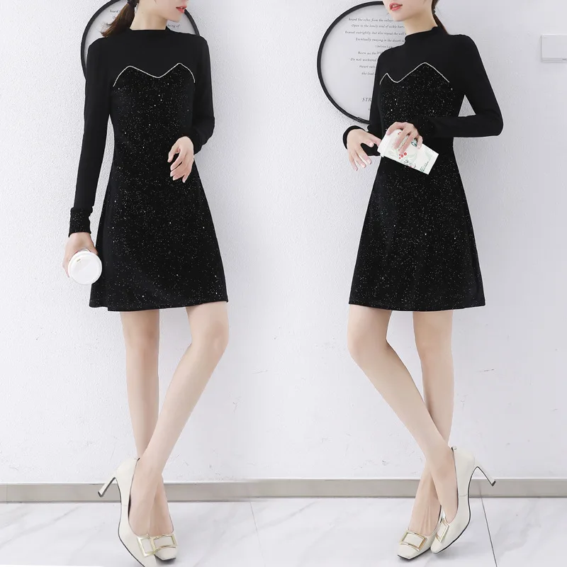 Very Fairy of Method of Crow-Dress Autumn And Winter Short-height Autumn Clothing 2019 Autumn New Style Women's Base Skirt Dress
Very Fairy of Method of Crow-Dress Autumn And Winter Short-height Autumn Clothing 2019 Autumn New Style Women's Base Skirt Dress