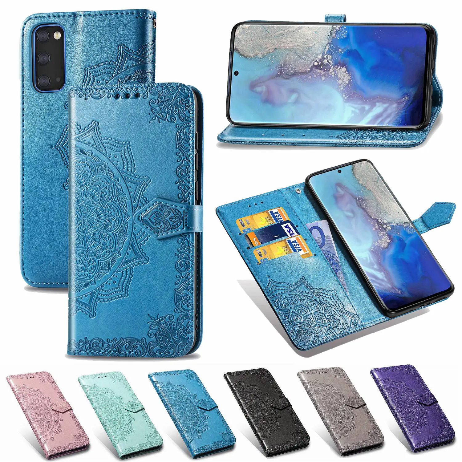 Кожаный чехол с откидывающейся крышкой для Samsung Galaxy S20 ультра S10e S10 плюс 5G