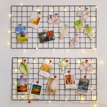 Nordic Iron Wall Hanging Mesh Grid Frame DIY Photo Postcard Decor Shelf Pictures Art Display Storage Rack Home Decoration Holder
Nordic Iron Wall Hanging Mesh Grid Frame DIY Photo Postcard Decor Shelf Pictures Art Display Storage Rack Home Decoration Holder