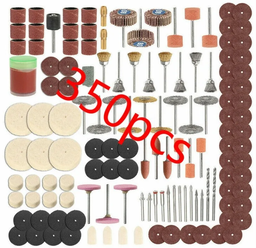 90-350pcs Shank Rotary Tool Accessories Set Mini Drill Bit Kit Grinding Sanding Polishing Cutting Universal Fitment for Dremel
90-350pcs Shank Rotary Tool Accessories Set Mini Drill Bit Kit Grinding Sanding Polishing Cutting Universal Fitment for Dremel