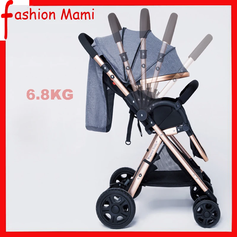 Baby stroller high landscape ultra light portable simple folding child can sit reclining baby stroller
Baby stroller high landscape ultra light portable simple folding child can sit reclining baby stroller