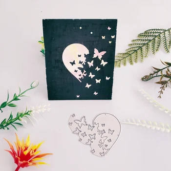 Heart Butterfly Metal Cutting Dies Stencil DIY Scrapbooking Album Stamp Paper Card Embossing Craft Decor
Heart Butterfly Metal Cutting Dies Stencil DIY Scrapbooking Album Stamp Paper Card Embossing Craft Decor