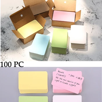 100Pcs Portable Business Card Blank Message Note Message Cards Kraft Paper Boxed Bookmark Learning Notes Office School Supplies
100Pcs Portable Business Card Blank Message Note Message Cards Kraft Paper Boxed Bookmark Learning Notes Office School Supplies
