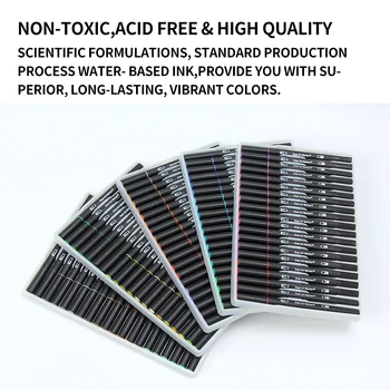 12/24/36/48/72/100 Color Fine Liner Dual Tip Brush Pen Felt-Tip Pen Drawing Painting Watercolor Art Marker Pens School Supplies
12/24/36/48/72/100 Color Fine Liner Dual Tip Brush Pen Felt-Tip Pen Drawing Painting Watercolor Art Marker Pens School Supplies