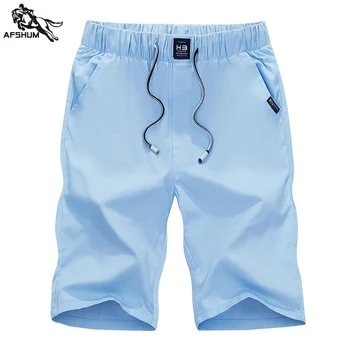 

pantalones hombre Summer Men's washed Solid color shorts men casual five points beach spodenki meskie sweatpants joggers pants