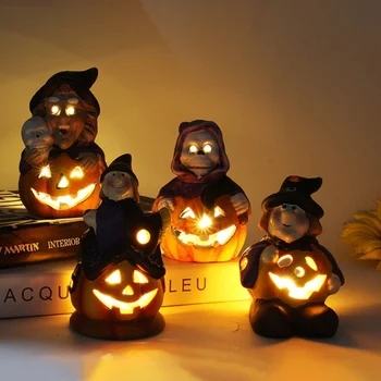 Flameless Glowing LED Halloween Candles Jack-o'- lantern/ witch lantern Battery Operated Halloween Decoration Bar Decor new
Flameless Glowing LED Halloween Candles Jack-o'- lantern/ witch lantern Battery Operated Halloween Decoration Bar Decor new