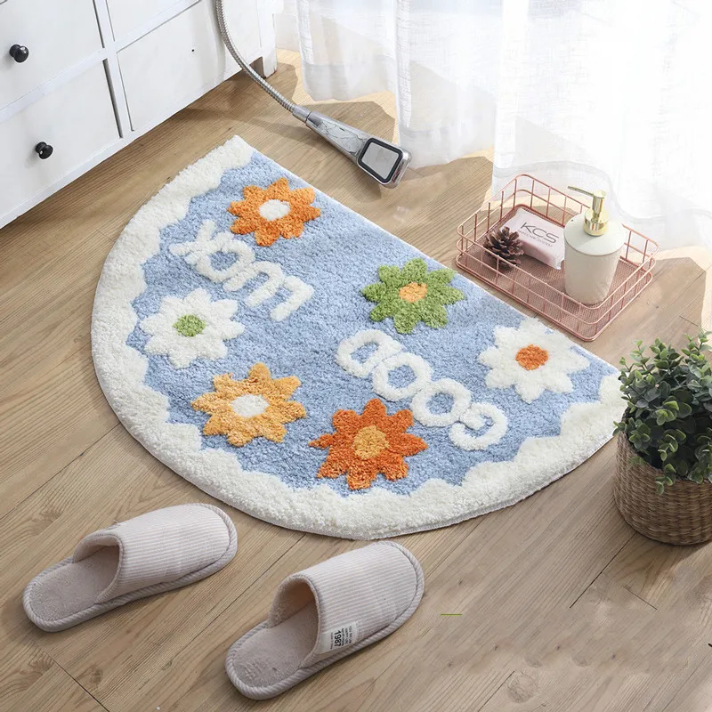 

Modern minimalist creative pastoral fresh door non-slip door mat absorbent toilet carpet home bedroom bathroom mat LX123005