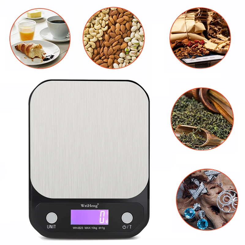 10kg/1g 3kg/5kg 0.1g Digital Scale Stainless Steel High Quality Weighting Scale Electronic Baking Precision Weight Kitchen Scale
10kg/1g 3kg/5kg 0.1g Digital Scale Stainless Steel High Quality Weighting Scale Electronic Baking Precision Weight Kitchen Scale