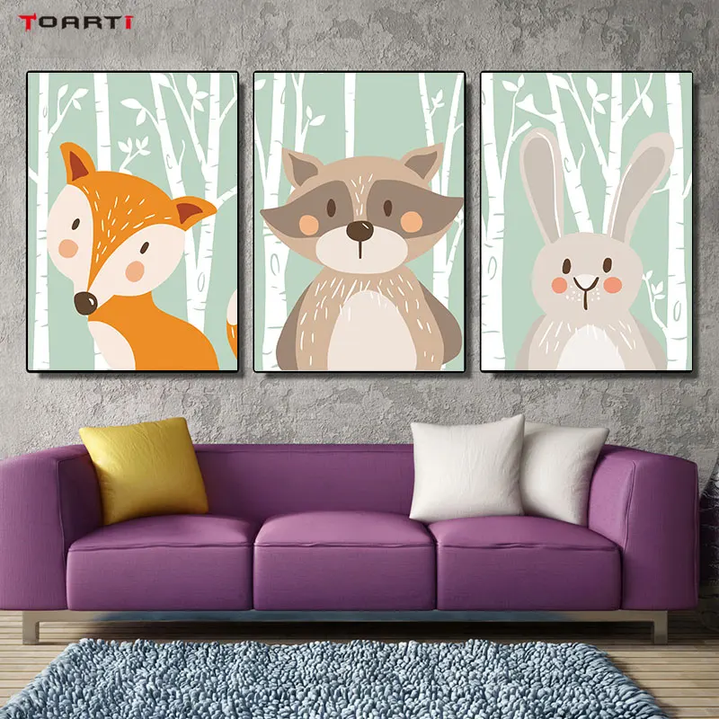 Cartoon Animal Bear Fox Rabbit Minimalist Art Canvas Poster Painting Print Modern Home Kid Room Decor Wall Picture No Frame
Cartoon Animal Bear Fox Rabbit Minimalist Art Canvas Poster Painting Print Modern Home Kid Room Decor Wall Picture No Frame