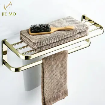 Gold Bath Towel Rack /Towe shelf Towel Holder Bathroom Gold brass bathroom accessories JM-FZC
Gold Bath Towel Rack /Towe shelf Towel Holder Bathroom Gold brass bathroom accessories JM-FZC