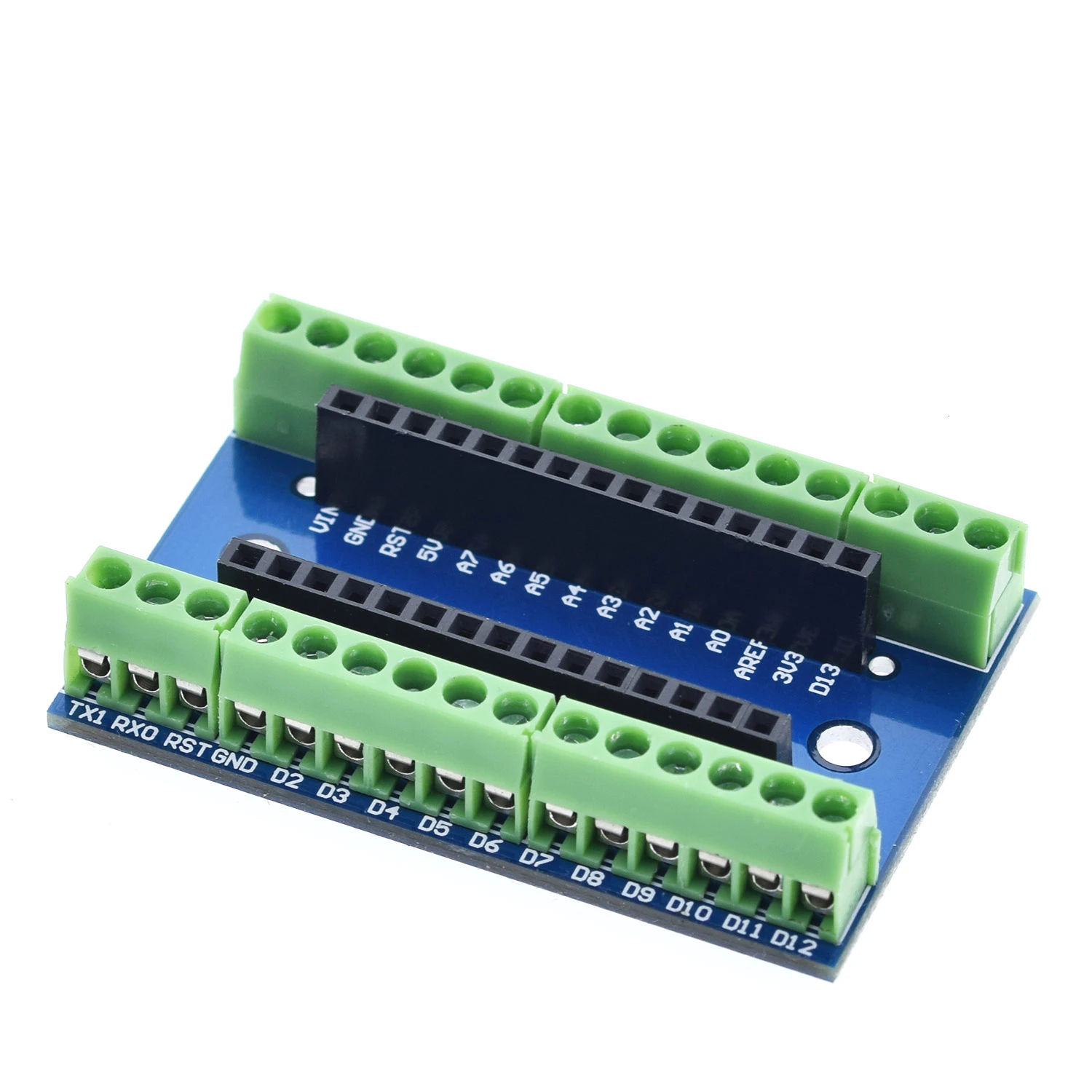 NANO V3.0 Controller Terminal Adapter Expansion Board NANO IO Shield Simple Extension Plate For Arduino AVR ATMEGA328P Nano 3.0
