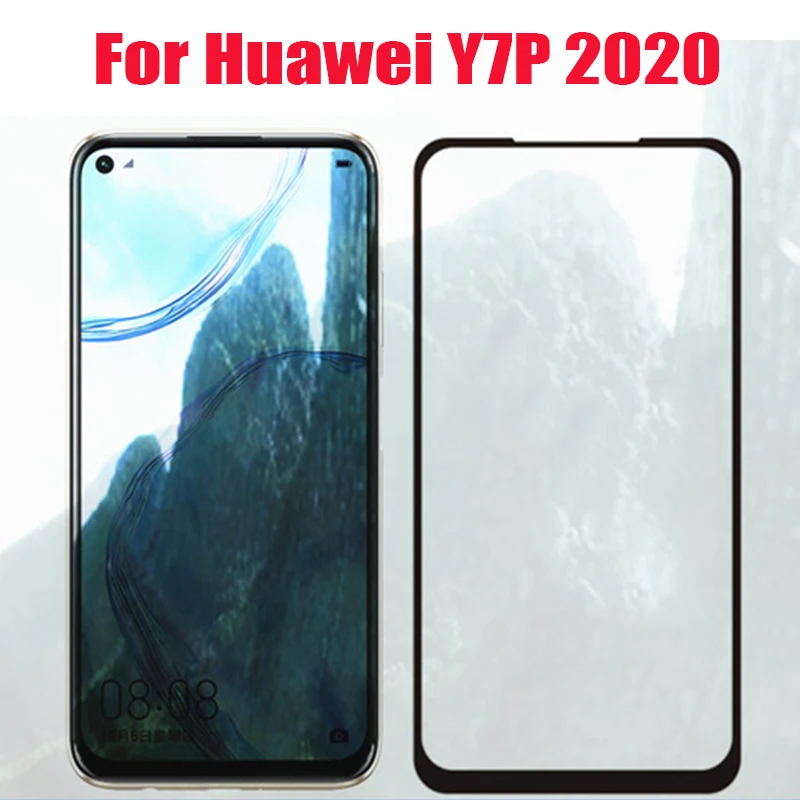 3D закаленное стекло для Huawei Y7P 2020 полное покрытие экрана Защитная пленка