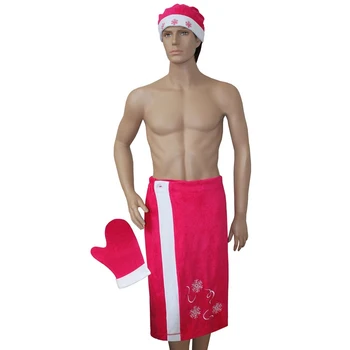 Sauna set with embroidery husband Santa Claus (kilt 80x150, mitten, hat), terry 190g / m хl100% 3568322
Sauna set with embroidery husband Santa Claus (kilt 80x150, mitten, hat), terry 190g / m хl100% 3568322