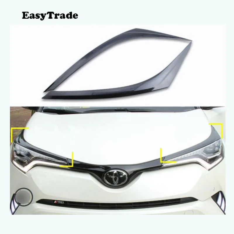 For Toyota CHR C-HR Accessories 2019 2018 Carbon Fiber Headlight Eyebrows Eyelid Trim Car styling Eye Lid Cover Decoration
For Toyota CHR C-HR Accessories 2019 2018 Carbon Fiber Headlight Eyebrows Eyelid Trim Car styling Eye Lid Cover Decoration