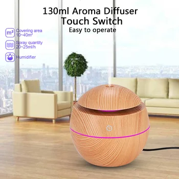 130ml USB Electric Aroma air diffuser wood Ultrasonic air humidifier Essential oil Aromatherapy cool mist maker for home
130ml USB Electric Aroma air diffuser wood Ultrasonic air humidifier Essential oil Aromatherapy cool mist maker for home