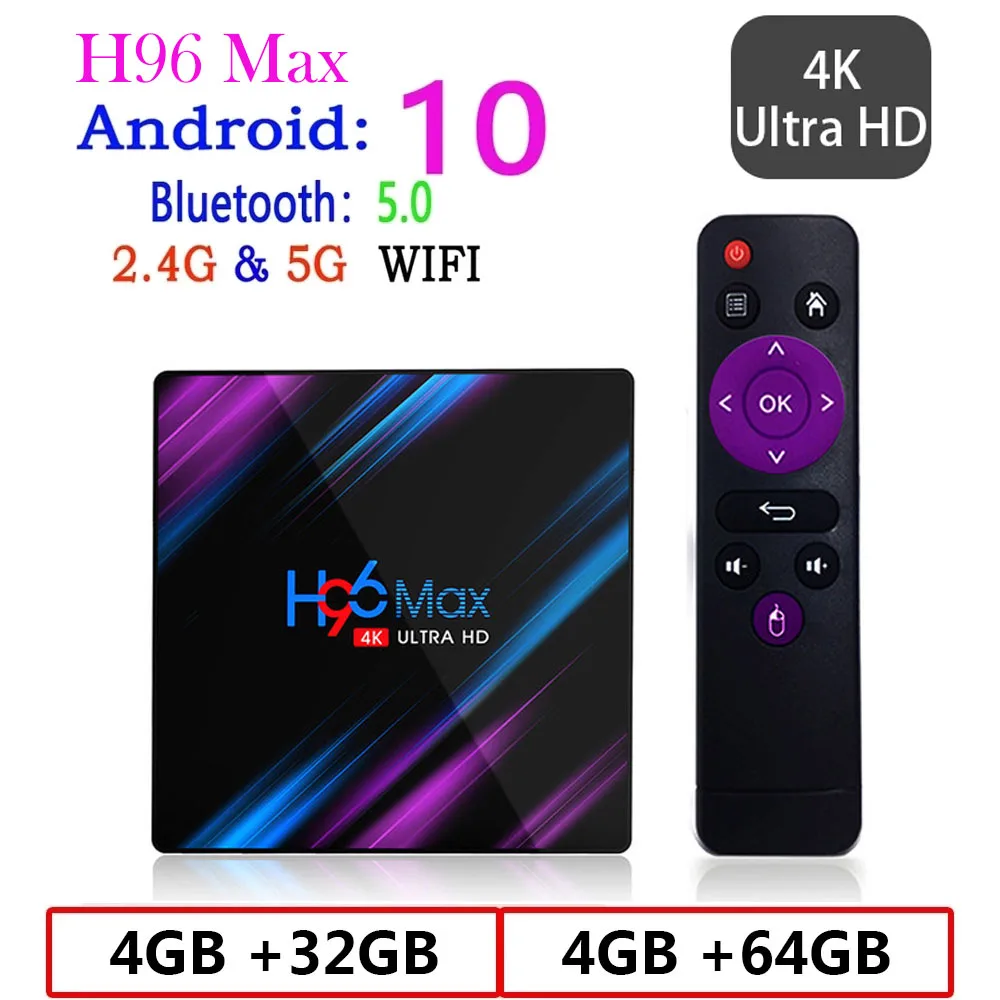2020 New Android 10.0 Youtube HD TV Box 4K Android TV Box Google Voice Assistant Smart TV Box Android 10 H96 MAX
2020 New Android 10.0 Youtube HD TV Box 4K Android TV Box Google Voice Assistant Smart TV Box Android 10 H96 MAX