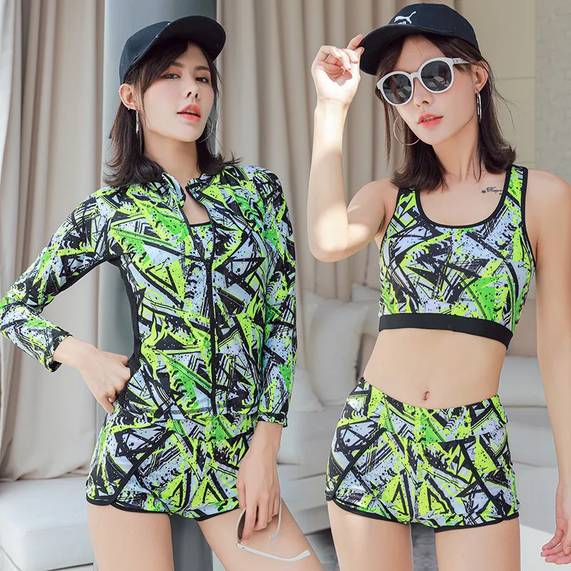 New Style Split Type Four-piece Set Zipper Sports Diving Suit Jellyfish Clothing Surfing Swimming Pool Trousers Yoga Clothes Swi
New Style Split Type Four-piece Set Zipper Sports Diving Suit Jellyfish Clothing Surfing Swimming Pool Trousers Yoga Clothes Swi