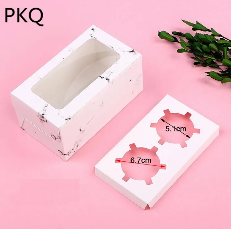 10pcs 2 Holders White Cardboard Cupcake Box Kraft Paper Box With PVC Window Chocolate Cake Packaging Wedding Favor Box
10pcs 2 Holders White Cardboard Cupcake Box Kraft Paper Box With PVC Window Chocolate Cake Packaging Wedding Favor Box