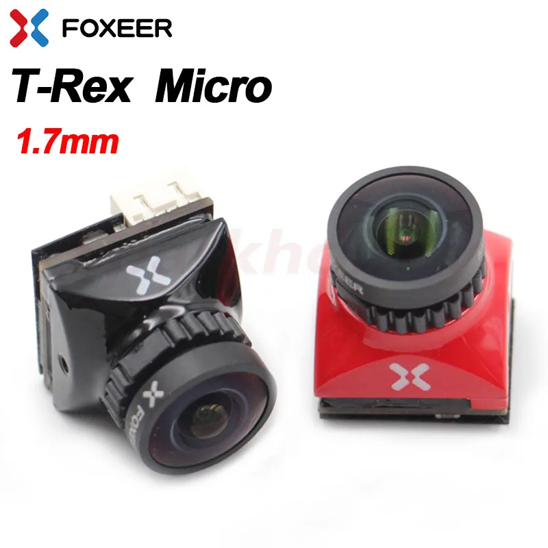 1 шт. Foxeer T-Rex Micro CMOS 7 мм 1500TVL PAL NTSC 4:3 16:9 красная и черная FPV камера с объективом для