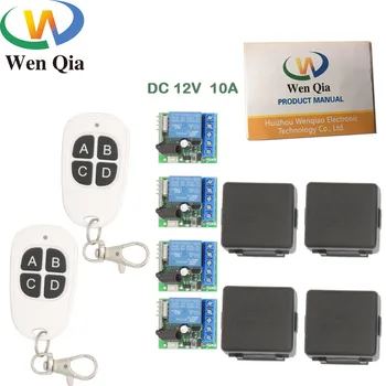 433MHz Universal rf Remote Control 12V Relay Receiver 1CH 4 gangs and Transmitter for Signal transmission DIY remote controls
433MHz Universal rf Remote Control 12V Relay Receiver 1CH 4 gangs and Transmitter for Signal transmission DIY remote controls