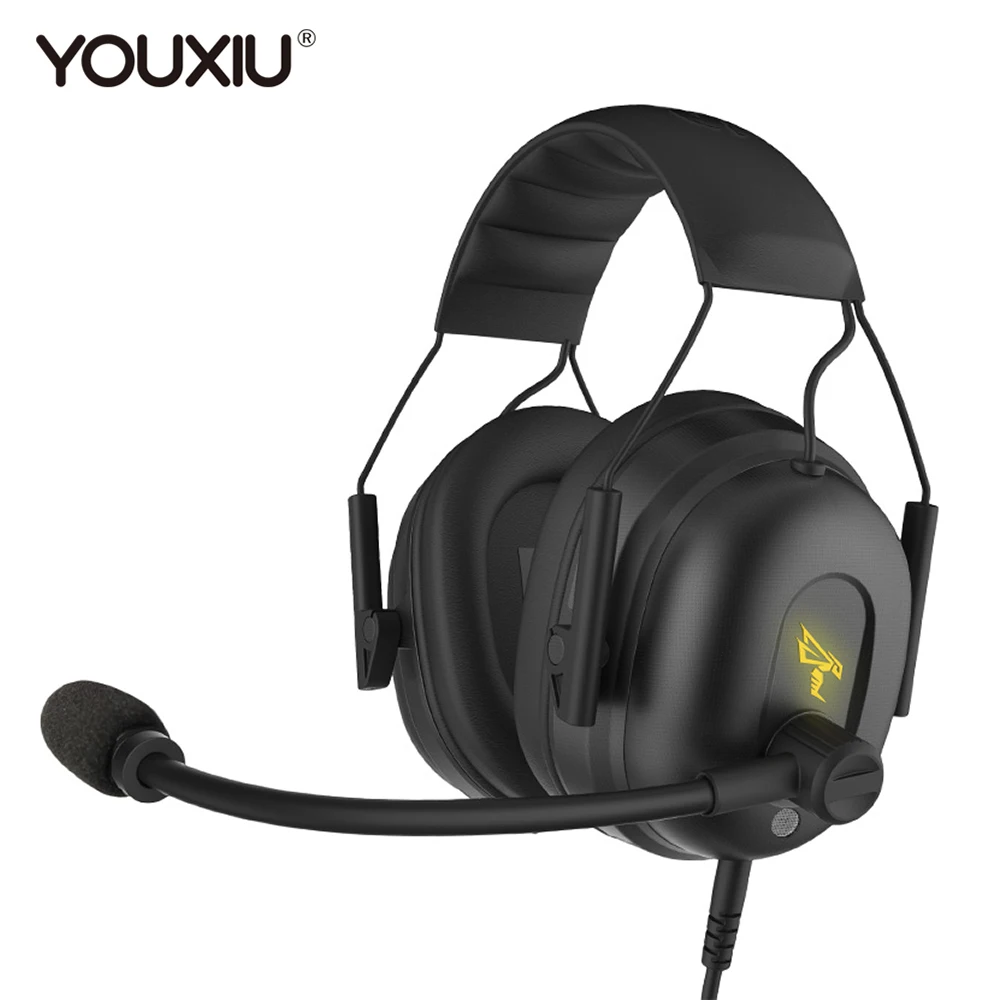 YOUXIU Gaming Headsets Deep bass Stereo 7.1 Surround Sound ENC Dual Microphone Noise Cancellation Tech Headphones for PC Laptop
YOUXIU Gaming Headsets Deep bass Stereo 7.1 Surround Sound ENC Dual Microphone Noise Cancellation Tech Headphones for PC Laptop