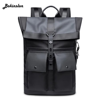 Bokinslon Casual Student Backpack Male Drawstring Oil Wax Canvas Bag Diagonal Man Travel Backpack 
Bokinslon Casual Student Backpack Male Drawstring Oil Wax Canvas Bag Diagonal Man Travel Backpack