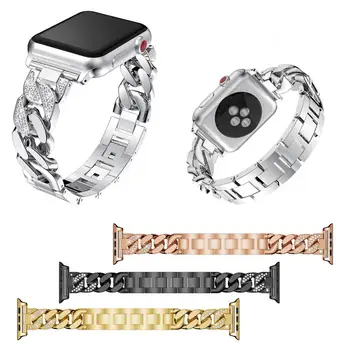 Luxury Diamond Bracelet Loop For iWatch Series 5 4 3 2 1 Stainless Metal Strap For Apple Watch 38mm 40mm 42mm 44mm Watchband
Luxury Diamond Bracelet Loop For iWatch Series 5 4 3 2 1 Stainless Metal Strap For Apple Watch 38mm 40mm 42mm 44mm Watchband