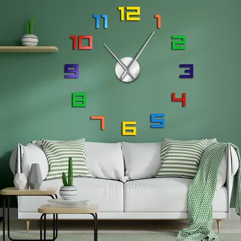 Colorful Numbers Wall Clock Rainbow Colors DIY Giant Wall Clock Multicoloured Arylic DIY Wall Clock Big Numbers Home Decor Clock
Colorful Numbers Wall Clock Rainbow Colors DIY Giant Wall Clock Multicoloured Arylic DIY Wall Clock Big Numbers Home Decor Clock