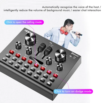 V8x Bluetooth USB Headset Microphone Streamer Live Broadcast Sound Card Computer components and hardware
V8x Bluetooth USB Headset Microphone Streamer Live Broadcast Sound Card Computer components and hardware