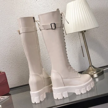 Knee Platform High Women's Boots Fashion Cross-tied Long Boots Winter Short Plush Warm Motorcycle Boots Buckle Platform Sneakers
Knee Platform High Women's Boots Fashion Cross-tied Long Boots Winter Short Plush Warm Motorcycle Boots Buckle Platform Sneakers