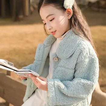 2021 Winter Children Girls Jacket Faux Fur Girls Coat Thicken Warm Jackets For Girls Christmas Clothes Casual Kids Outwear D117 
2021 Winter Children Girls Jacket Faux Fur Girls Coat Thicken Warm Jackets For Girls Christmas Clothes Casual Kids Outwear D117