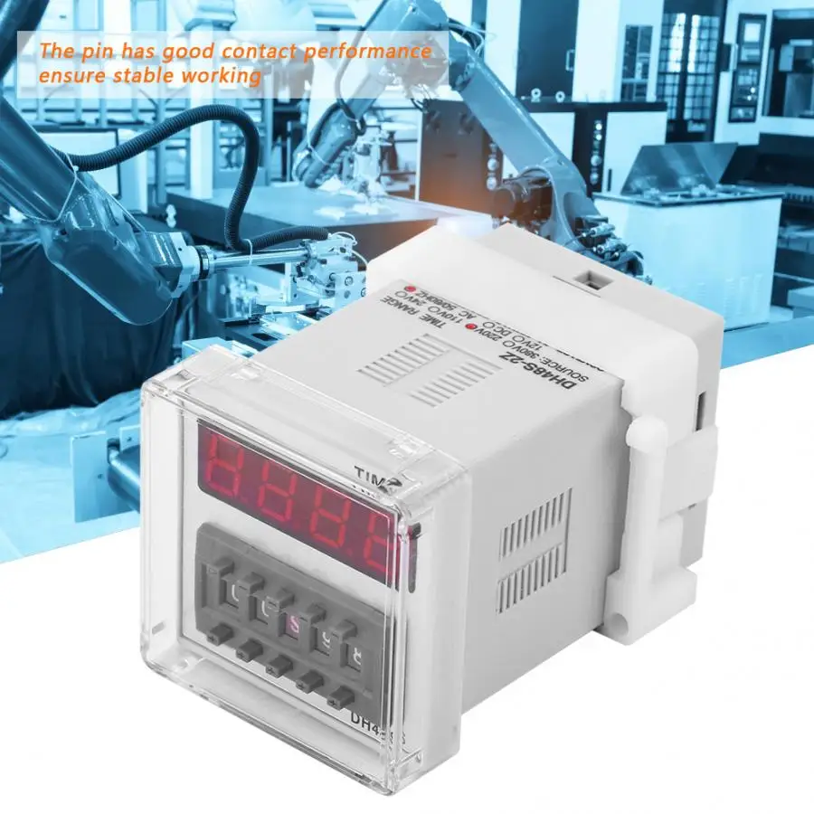 DH48S-2Z 220V 8 Pin Time Delay Relay LED Digital Display Timer Relay For Timing Delay Control
DH48S-2Z 220V 8 Pin Time Delay Relay LED Digital Display Timer Relay For Timing Delay Control