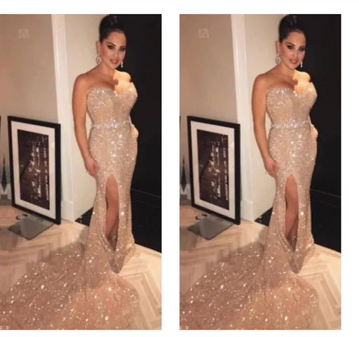 2019 Arabic Lebanon Mermaid Evening Dress Strapless Sequins Evening Dress Plus Size Luxury Long Formal Dress Party Evening Gowns
2019 Arabic Lebanon Mermaid Evening Dress Strapless Sequins Evening Dress Plus Size Luxury Long Formal Dress Party Evening Gowns