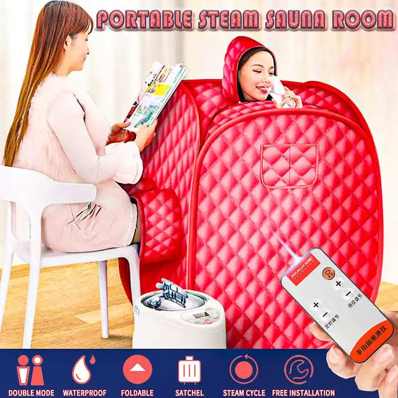 2L Steam Sauna Portable Spa Room Home Beneficial Full Body Slimming Folding Detox Therapy Steam Fold Sauna Cabin Sauna Generator
2L Steam Sauna Portable Spa Room Home Beneficial Full Body Slimming Folding Detox Therapy Steam Fold Sauna Cabin Sauna Generator