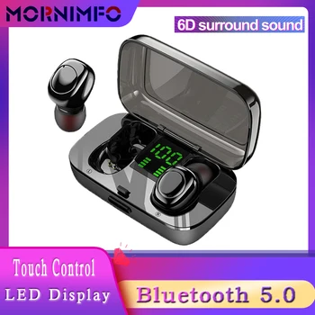 TWS 5.0 Bluetooth Headset Touch Control LED Digital Display Wireless Headphones 6D Sound Stereo Wireless Earphones for Smartphon
TWS 5.0 Bluetooth Headset Touch Control LED Digital Display Wireless Headphones 6D Sound Stereo Wireless Earphones for Smartphon