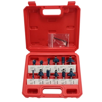 12Pcs 1/4 Router Bits Set Professional Shank Tungsten Carbide Router Bit Cutter Set for Wood
12Pcs 1/4 Router Bits Set Professional Shank Tungsten Carbide Router Bit Cutter Set for Wood
