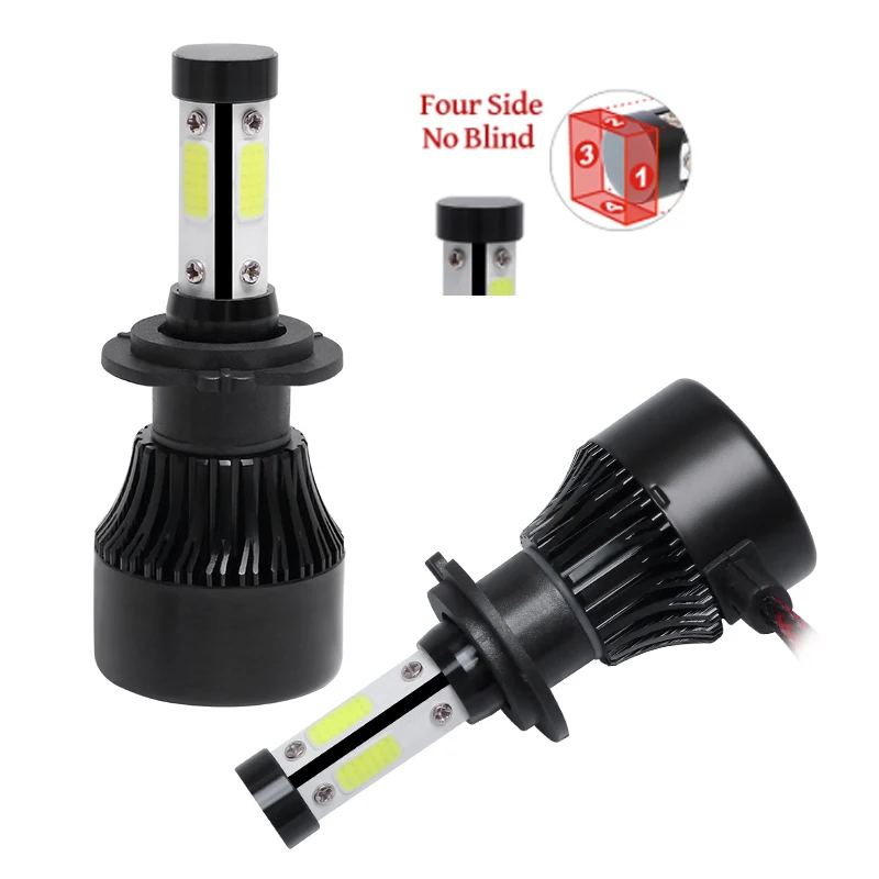 2Pcs 4Side 16000lm LED Bulb H1 H3 H4 H7 H11 H13 HB3 9005 HB4 9006 9004 9007 Car Headlight 6000K Auto Headlamp Light 12V 24V
2Pcs 4Side 16000lm LED Bulb H1 H3 H4 H7 H11 H13 HB3 9005 HB4 9006 9004 9007 Car Headlight 6000K Auto Headlamp Light 12V 24V