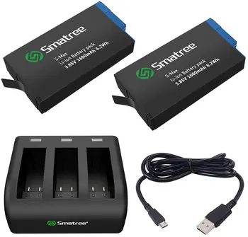 Smatree Rechargeable Battery with 3-Channel Charger Compatible with GoPro MAX (2 Pack)
Smatree Rechargeable Battery with 3-Channel Charger Compatible with GoPro MAX (2 Pack)