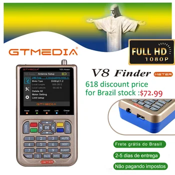GTmedia V8 Finder DVB-S2/S2X Satellite Meter Satellite 3.5" LCD Screen Sat Tool LCD Sat Finder Signal Meter better than freesat
GTmedia V8 Finder DVB-S2/S2X Satellite Meter Satellite 3.5" LCD Screen Sat Tool LCD Sat Finder Signal Meter better than freesat