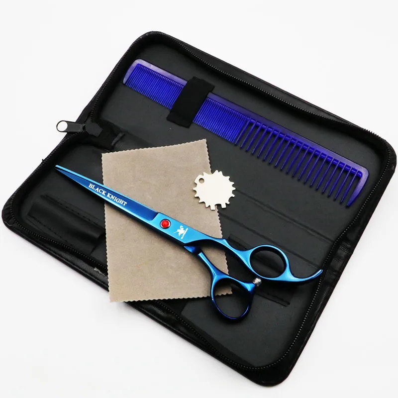 Professional Pet Grooming Scissors 7 Inch Cutting Scissors Barber Pet Shears Blue Style with Comb
Professional Pet Grooming Scissors 7 Inch Cutting Scissors Barber Pet Shears Blue Style with Comb