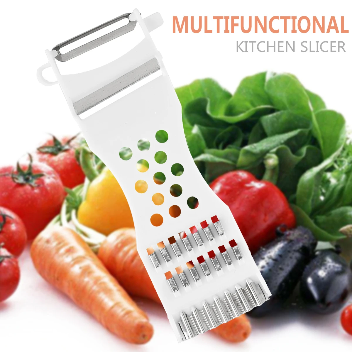 Multi-function Kitchen Cutting Device Plastic Stainless Steel Slicer Loofah Cutting Grater Cucumber Slicer
Multi-function Kitchen Cutting Device Plastic Stainless Steel Slicer Loofah Cutting Grater Cucumber Slicer