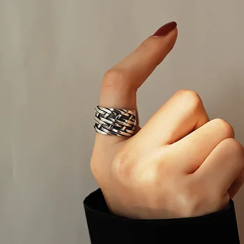 925 Silver Multi line Vintage Rings Jewelry Minimalism Charm Anel Bohemia Jewelry Vintage Boho Bague Femme Anelli Ring for Women
925 Silver Multi line Vintage Rings Jewelry Minimalism Charm Anel Bohemia Jewelry Vintage Boho Bague Femme Anelli Ring for Women