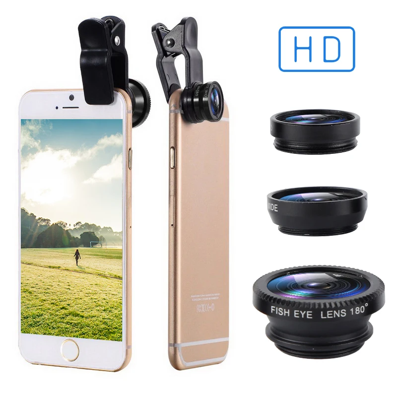 Fisheye Lens 3 In 1 Lenses Mobile Phone Clip Lens Wide Angle Lens Camera Macro For IPhone Xiaomi Huawei Lenovo Phone Camera
Fisheye Lens 3 In 1 Lenses Mobile Phone Clip Lens Wide Angle Lens Camera Macro For IPhone Xiaomi Huawei Lenovo Phone Camera