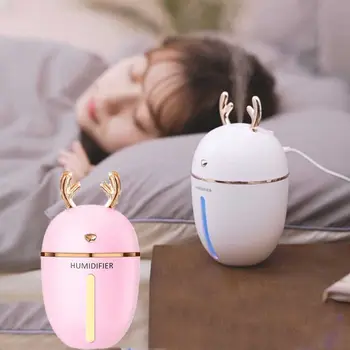450ML USB Air Humidifier Purifier Mist Maker Deerhorn Ultra Silent Night Light with Fan Aroma Essential Oil Diffuser Home Office
450ML USB Air Humidifier Purifier Mist Maker Deerhorn Ultra Silent Night Light with Fan Aroma Essential Oil Diffuser Home Office