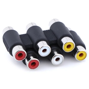 Audio Video Connector 3 RCA AV Coupler Mini 3RCA Female To Female Adapter Socket Extension Converter Multi-Functional Tools
Audio Video Connector 3 RCA AV Coupler Mini 3RCA Female To Female Adapter Socket Extension Converter Multi-Functional Tools